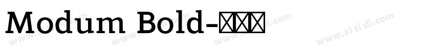 Modum Bold字体转换